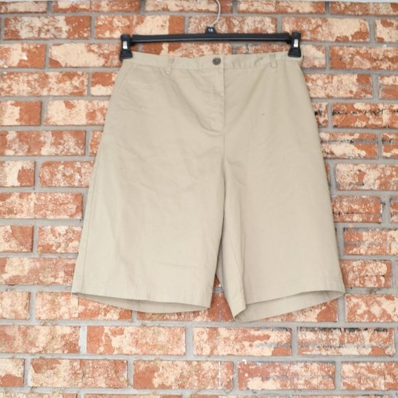 LANDS End Khaki Shorts  NWT - Picture 2 of 6